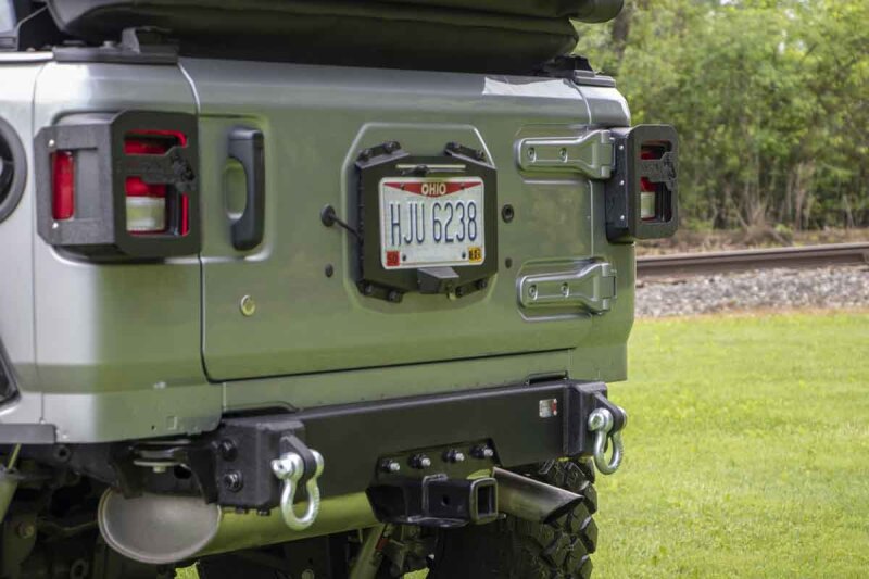 Jeep Wrangler Unlimited JLU Rear Bumper - Fishbone Offroad - Bumper Delete - Black - `18-`27